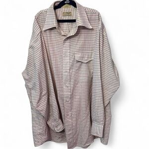 Vintage L.L. Bean Made in USA Button-Up Shirt - Red Plaid - Size 17-33 / Large